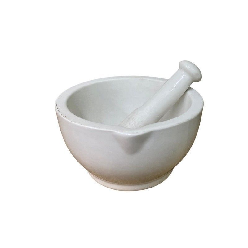 Scarthingwell Pestle & Mortar Stoneware White - 14.5cm