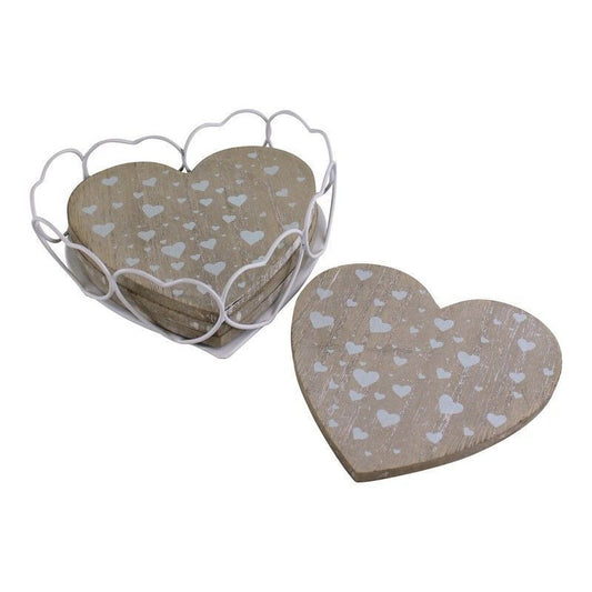 Scarthingwell 4x Heart Coaster - 13cm