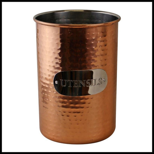 Geko Metal Utensil Holder 2.2 Litres - Copper