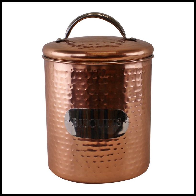 Geko Metal Tin Twist Lid 2.62 Litres - Copper