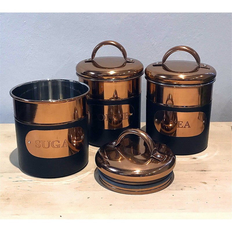 Geko Metal Tin 940ml - Black & Copper