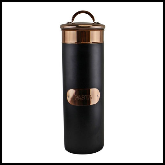 Geko Metal Pasta Container 2.47 Litres - Black & Copper