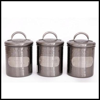 Geko Metal Tin 15.5cm - Grey