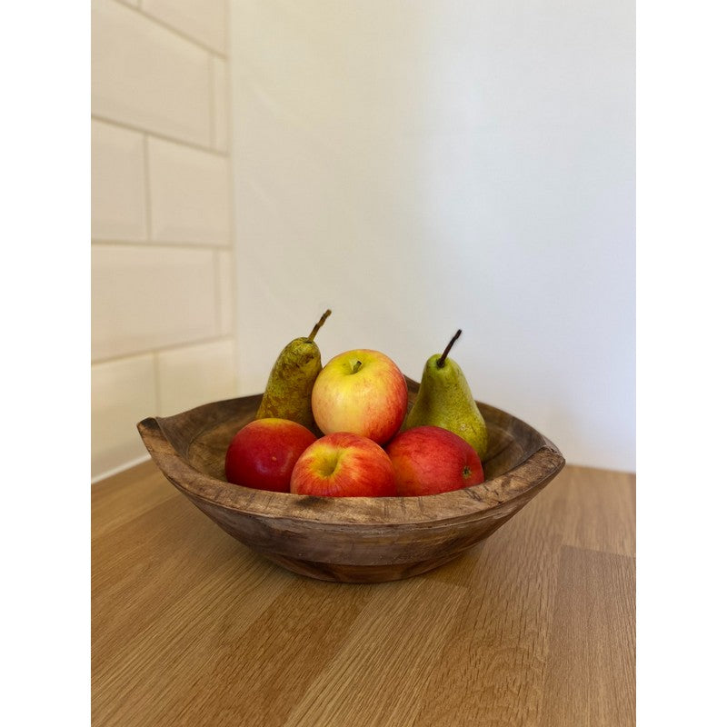 Scarthingwell Triangular Bowl Wood - 28cm