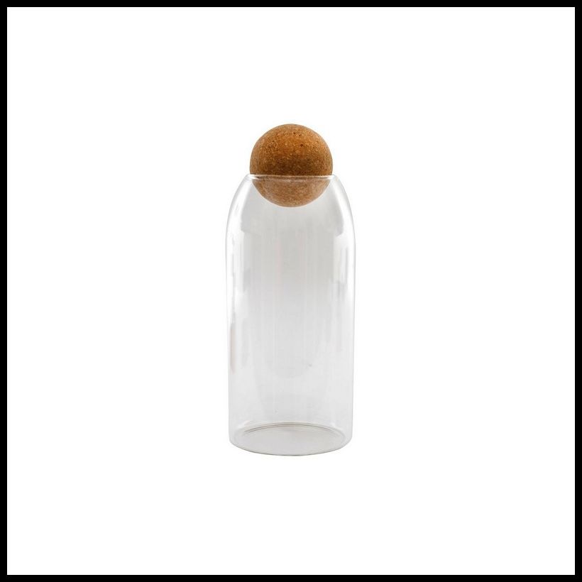 Geko Glass Bottle Cork Lid 2.47 Litres - Clear