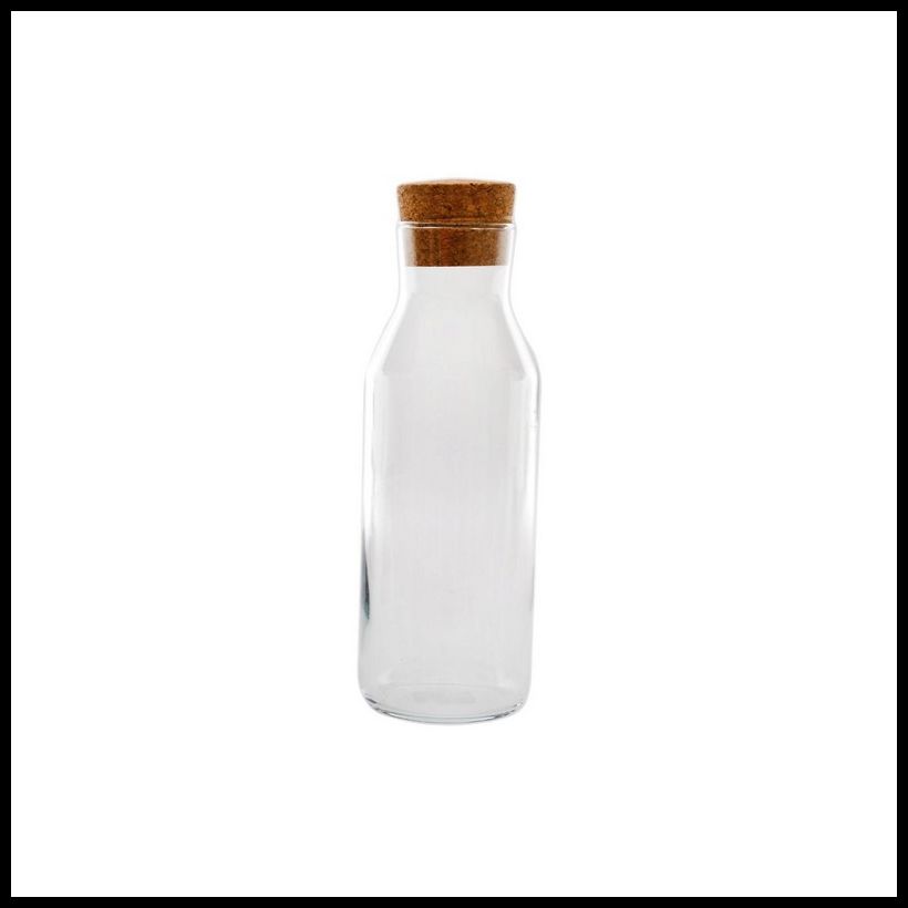 Geko Glass Bottle Cork Lid 2.36 Litres - Clear