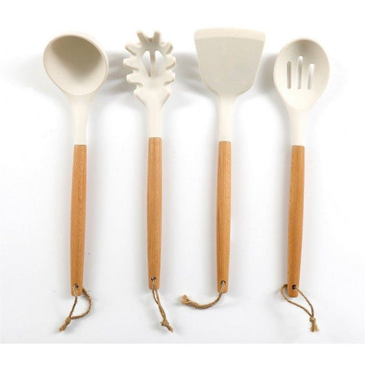 Scarthingwell 4x Kind Home Utensil Set White - 32cm