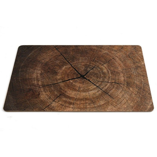 Scarthingwell 4x Placemat Wood with Bark Pattern - 45cm