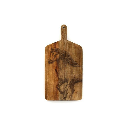 Scarthingwell Chopping Board Wood with House Pattern - 50cm