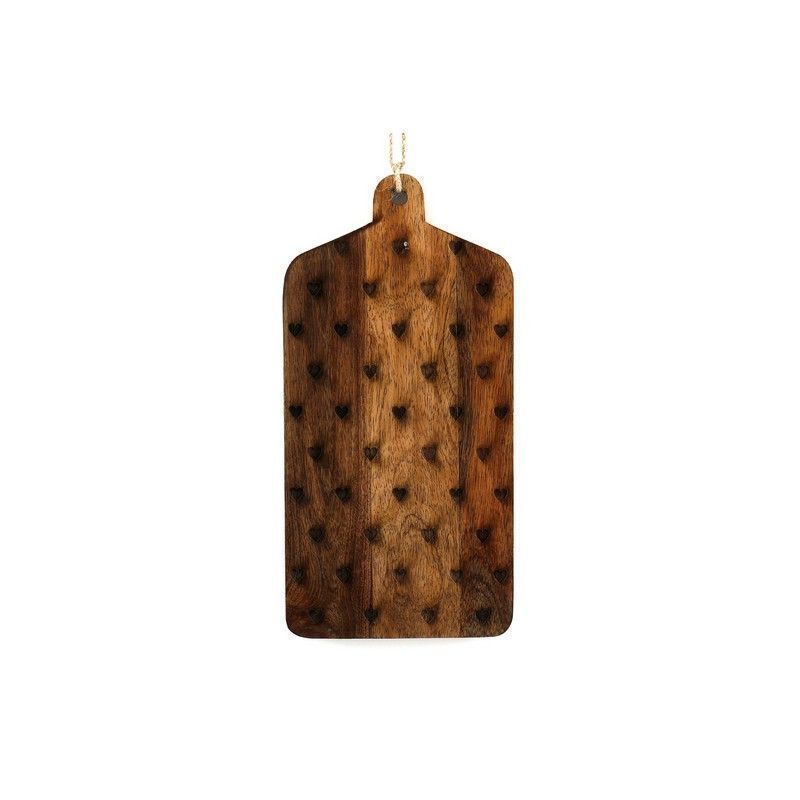 Scarthingwell Chopping Board Wood with Heart Pattern - 30cm