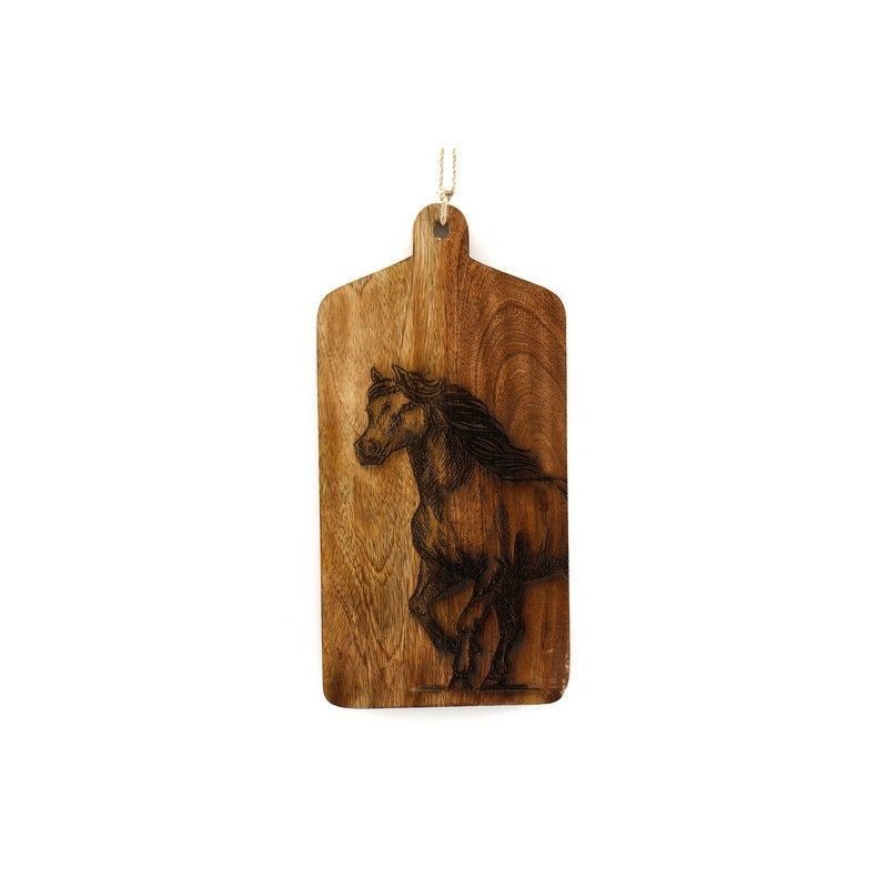 Scarthingwell Chopping Board Wood with Horse Pattern - 30cm