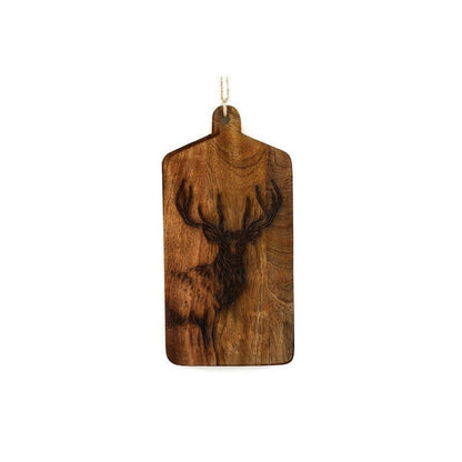 Chopping Board Wood with Stag Pattern - 30cm