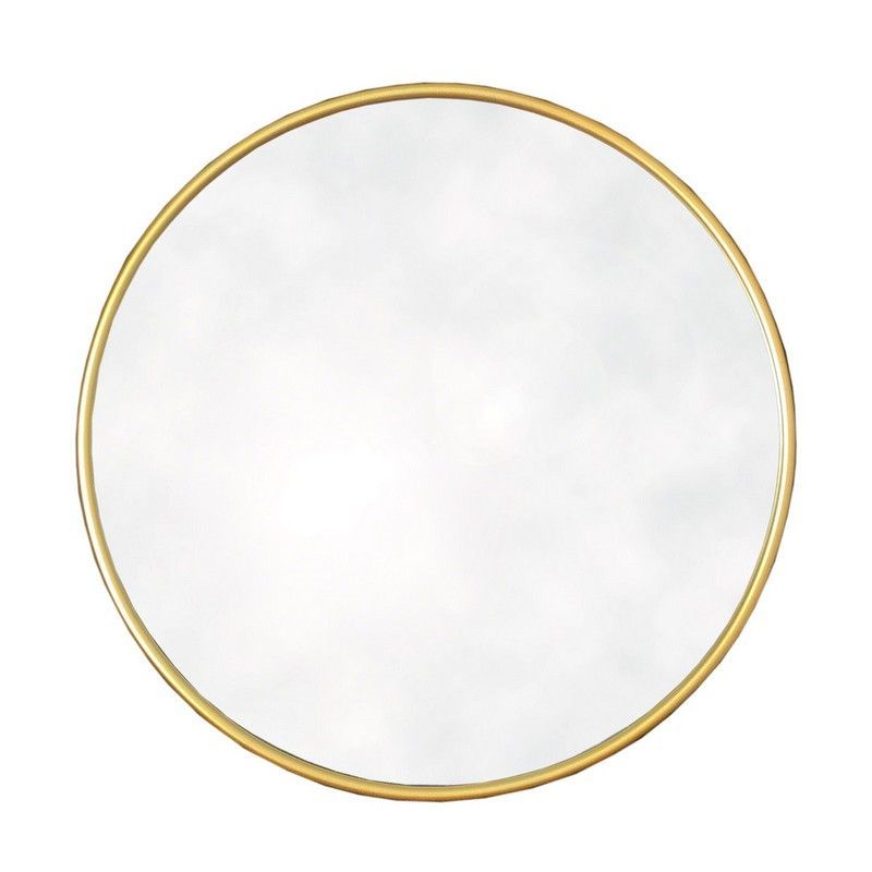 Geko Contemporary Wall Mirror Plastic Gold 50cm