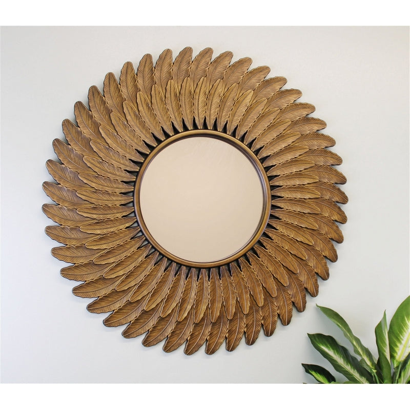 Geko Deco Wall Mirror Plastic Bronze 61cm