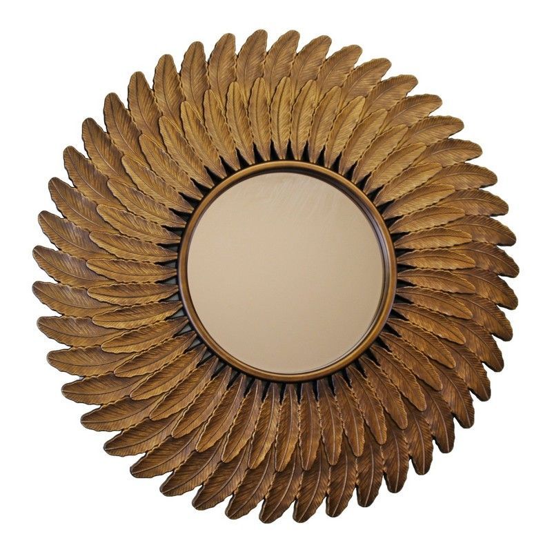 Geko Deco Wall Mirror Plastic Bronze 61cm