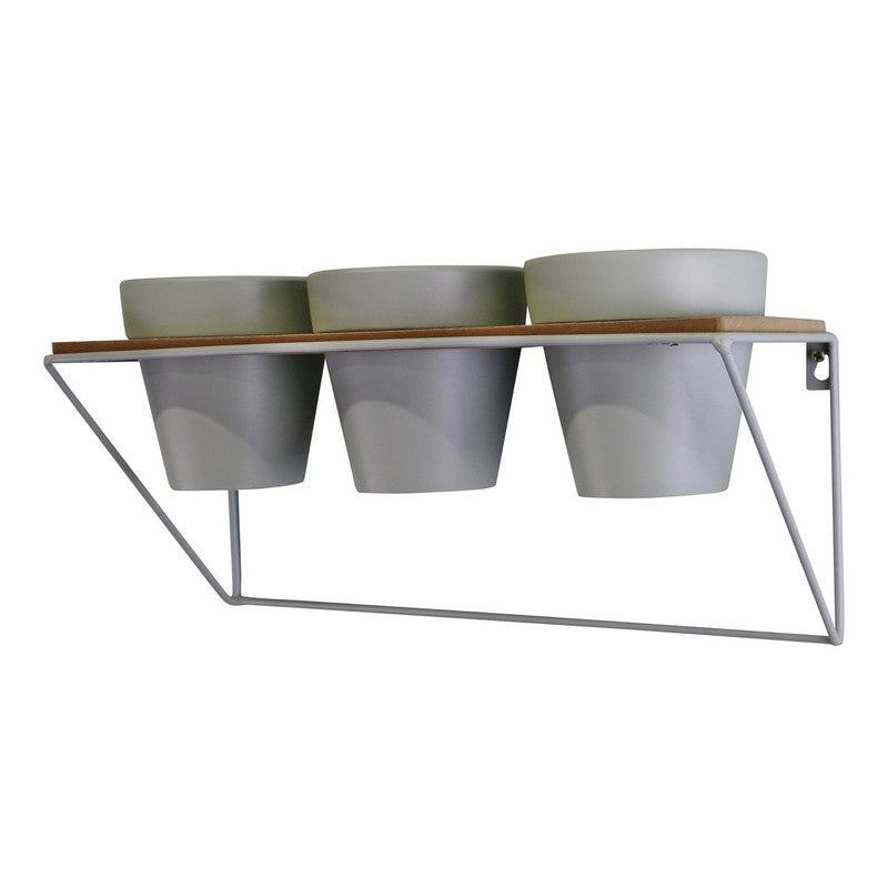 Scarthingwell Planter Ceramic & Metal Green Wall Mounted - 35.5cm