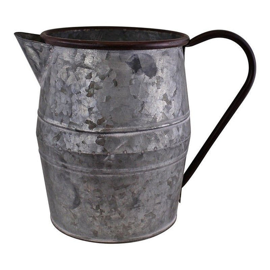 Scarthingwell Jug Planter Metal Silver - 27cm