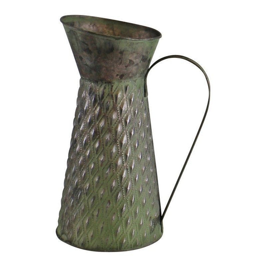 Jug Planter Zinc Green - 25cm