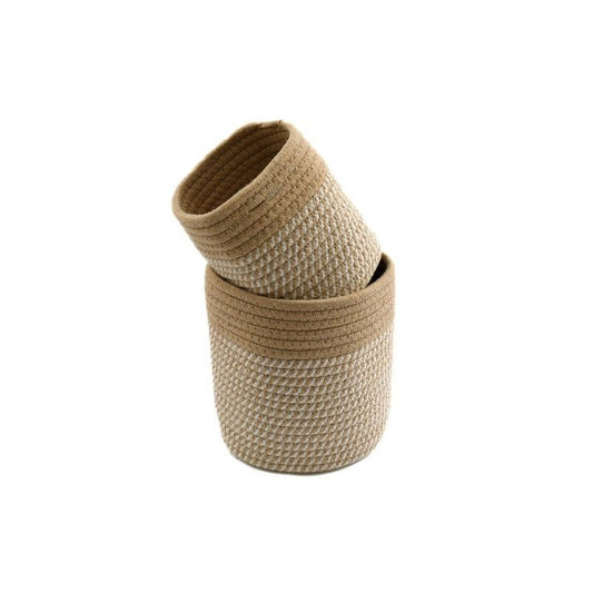 Geko Set Of Two Cotton Rope Baskets