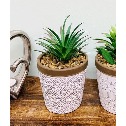 Artificial Plant Terracotta White - 20cm