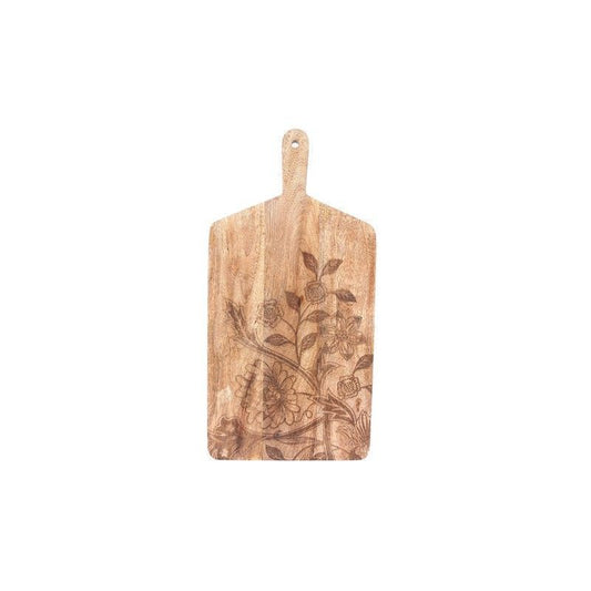 Scarthingwell Chopping Board Wood with Floral Pattern - 50cm