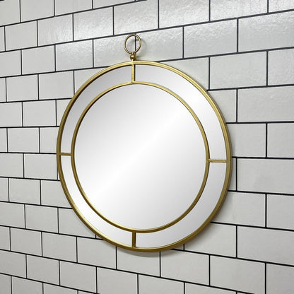 Geko Deco Wall Mirror Plastic Gold 50cm