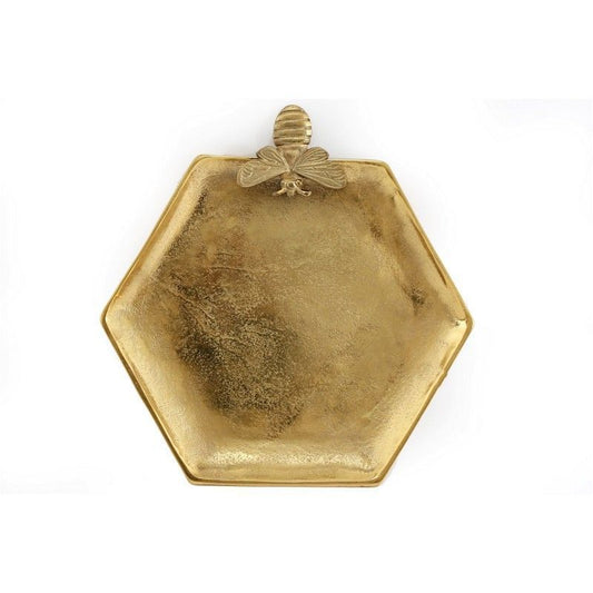 Scarthingwell Bee Tray Metal Gold - 37cm