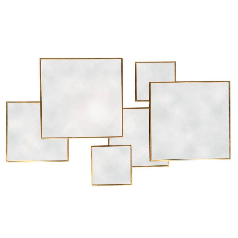 Geko Deco Wall Mirror Gold 55cm