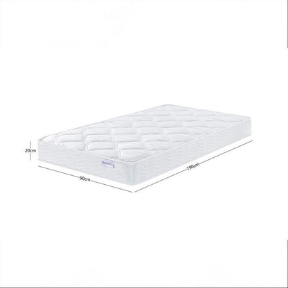 SleepyCastle Single Mattress Polyester White 3 x 6ft