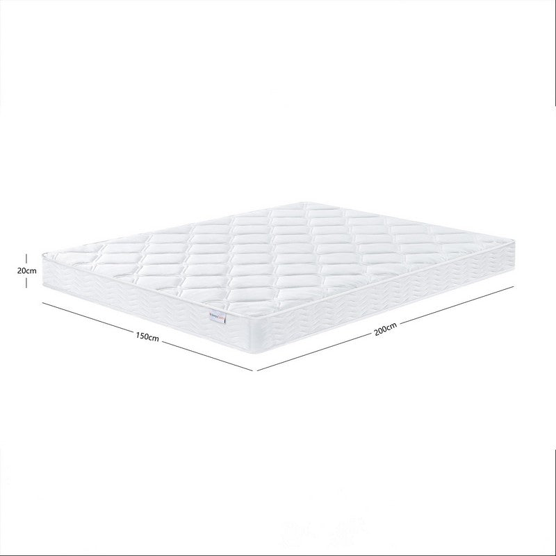 SleepyCastle King Size Double Mattress Polyester White 5 x 7ft