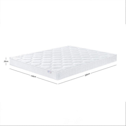 SleepyCastle King Size Double Mattress Polyester White 5 x 7ft