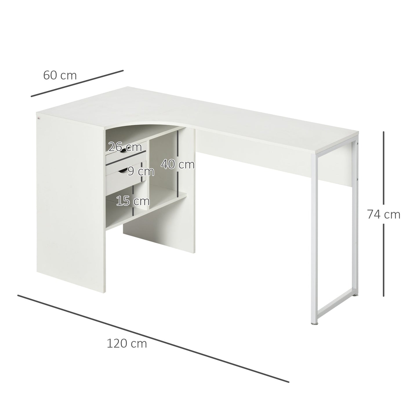 L-Shaped Computer Desk