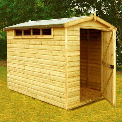 Shire Shire Security 5' 10" x 7' 10" Apex Shed - Premium Dip Treated Shiplap