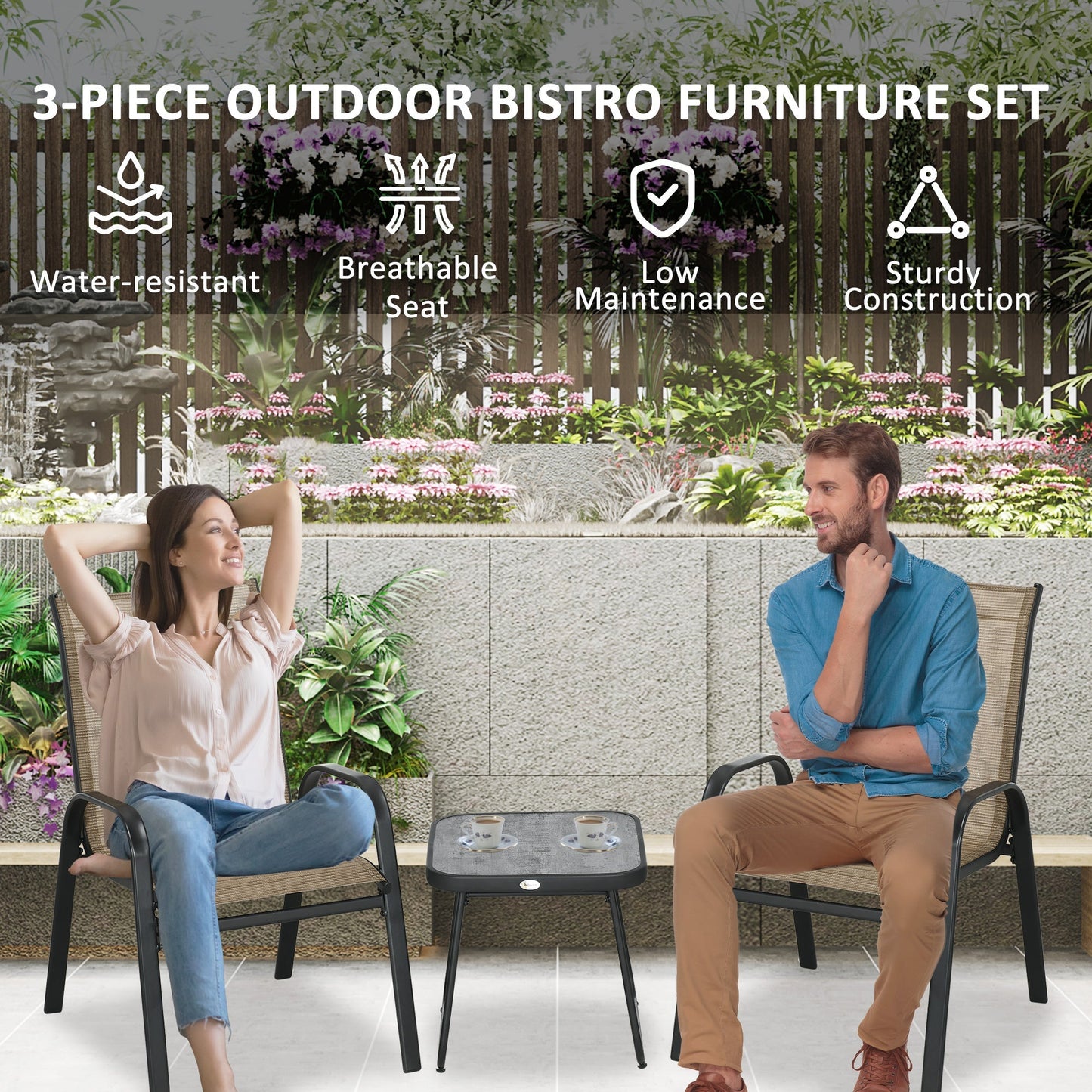 3-Pieces Outdoot Bistro Set