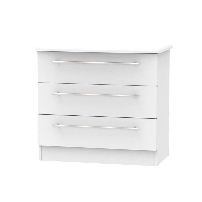 Swift Colby Chest of Drawers Light Grey 3 Drawers