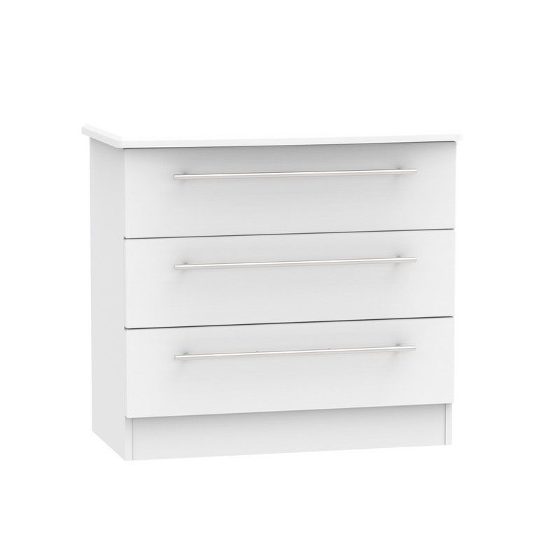 Swift Colby Chest of Drawers Light Grey 3 Drawers