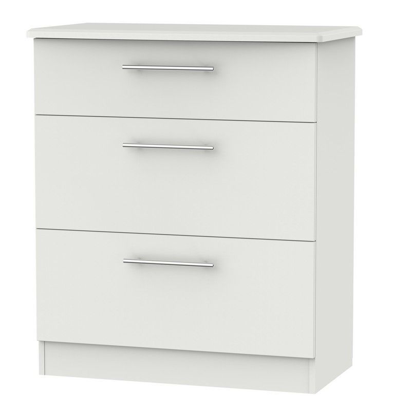 Swift Colby Chest of Drawers Light Grey 3 Drawers