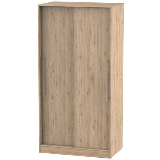 Swift Colby Tall Sliding Door Wardrobe Natural 2 Doors