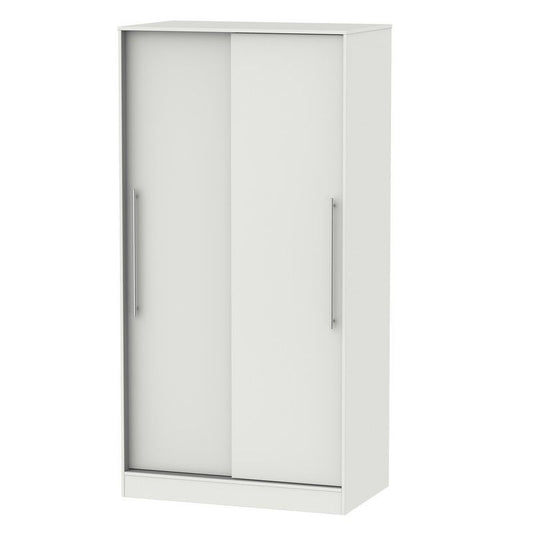 Swift Colby Tall Sliding Door Wardrobe Light Grey 2 Doors