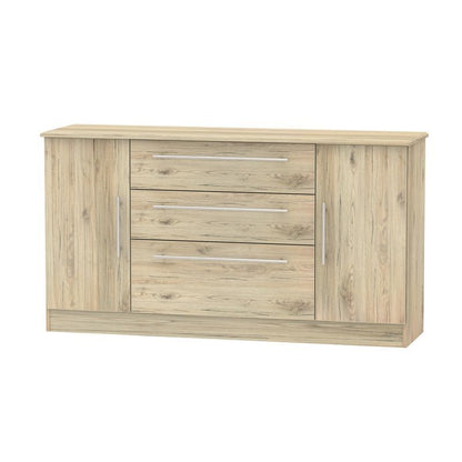 Swift Colby Large Cupboard Natural 2 Doors 3 Drawers