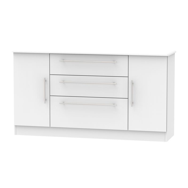 Swift Colby Large Sideboard Grey 2 Doors 3 Drawers