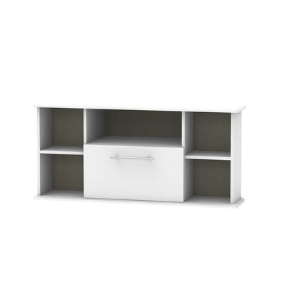 Swift Colby Corner TV Unit Grey 5 Shelves 1 Drawer