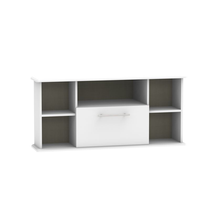 Swift Colby Corner TV Unit Grey 5 Shelves 1 Drawer