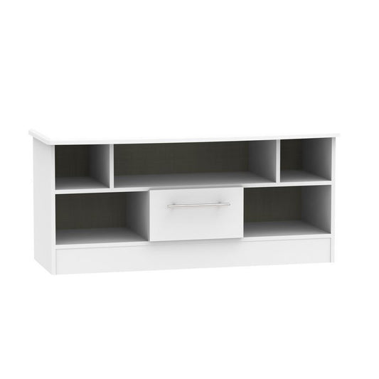 Swift Colby TV Unit Grey 5 Shelves 1 Drawer