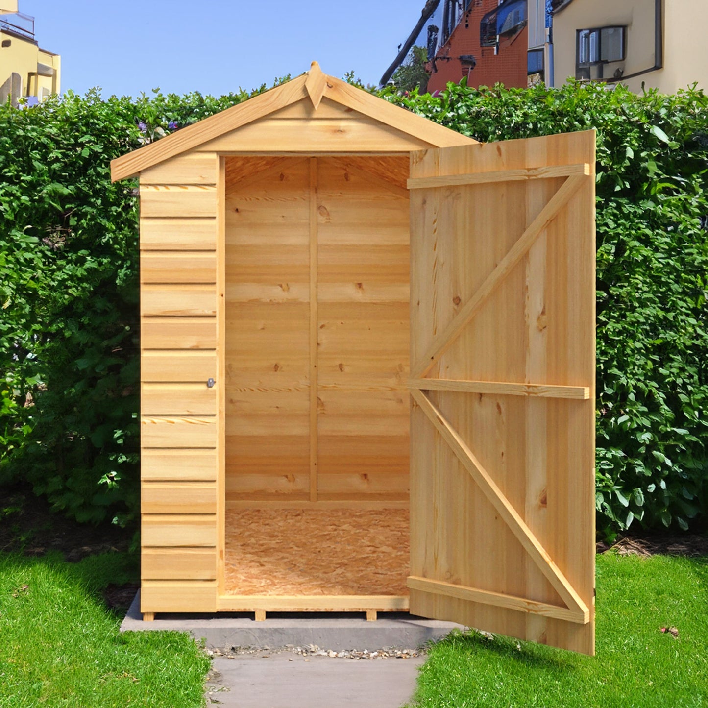 Shire Shetland 4' 5" x 6' 2" Apex Shed - Premium Dip Treated Shiplap