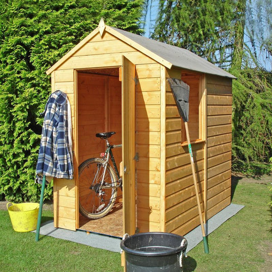 Shire Shire Shetland 4' 5" x 6' 2" Apex Shed - Premium Dip Treated Shiplap