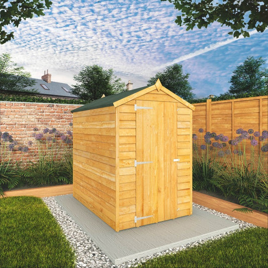 Mercia Mercia 5' 11" x 4' 3" Apex Shed - Budget 8mm Cladding Overlap