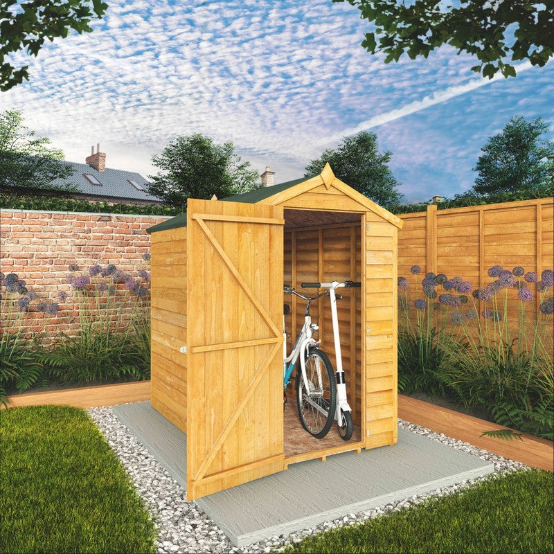 Mercia Mercia 5' 11" x 4' 3" Apex Shed - Budget 8mm Cladding Overlap