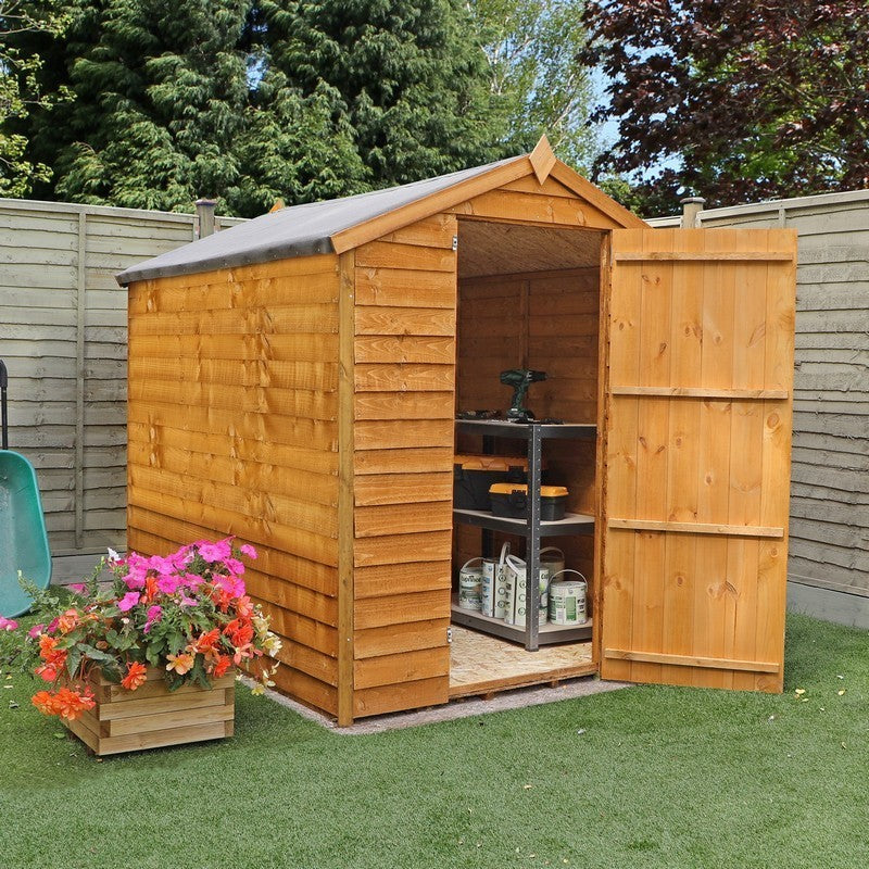 Mercia Mercia 5' 2" x 6' 11" Apex Shed - Budget Dip Treated Overlap