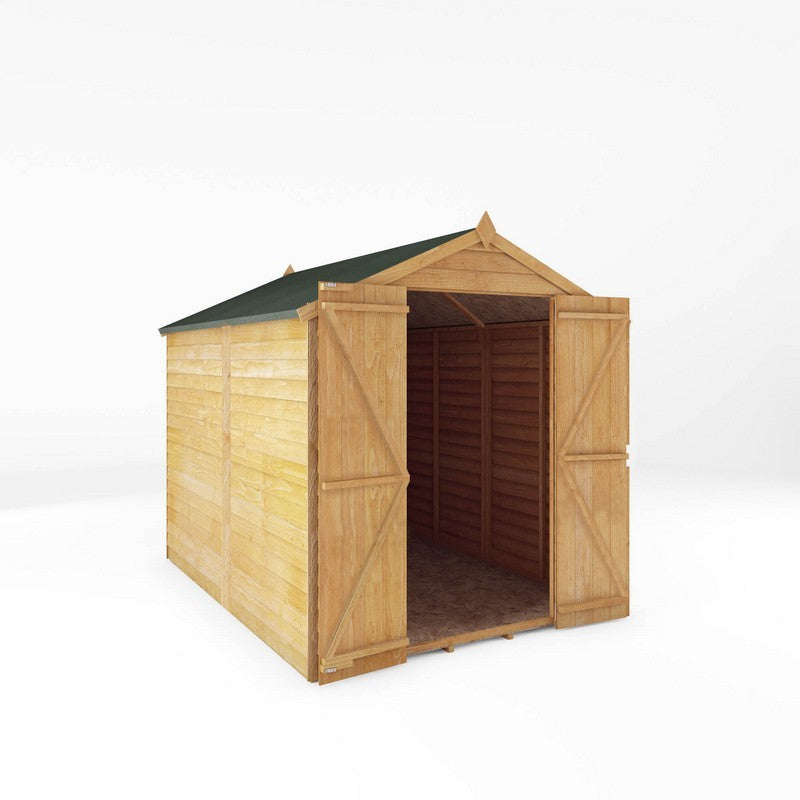 Mercia Mercia 7' 10" x 6' 2" Apex Shed - Budget 8mm Cladding Overlap